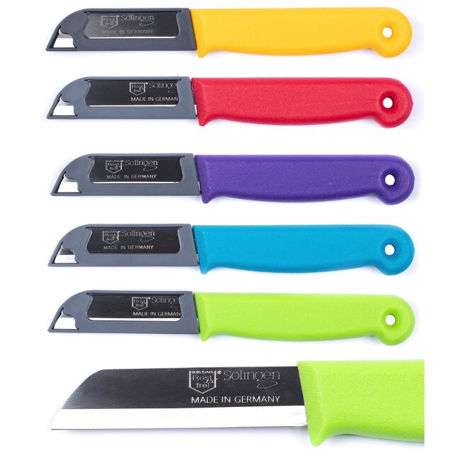 Solingen Schilmesje – RVS Glad – 16 cm met Blade Cover – Mix – 500 Stuks