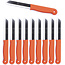 Solingen Schilmesje – RVS Glad – 18,5 cm met Blade Cover – Oranje – 500 Stuks