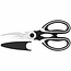 W-Selected Multifunctionele Keukenschaar – 20,5 cm – RVS met Kunststof Heft