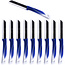 Solingen Schilmesje - RVS Glad - 19 cm met "Blade Cover" - Bi-Color Blauw met Wit - 10 stuks