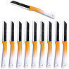 Solingen Solingen Schilmesje - RVS Glad - 19 cm met "Blade Cover" - Bi-Color Geel met Wit - 10 stuks Solingen Solingen Schilmesje - RVS Glad - 19 cm met "Blade Cover" - Bi-Color Geel met Wit - 10 stuks