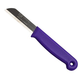 Solingen Schilmesje - RVS Glad - 16 cm met "Blade Cover" - Paars