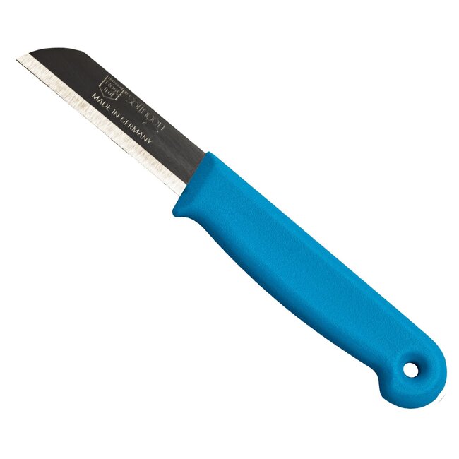 Solingen Schilmesje – RVS Glad – 16 cm met Blade Cover – Turquoise
