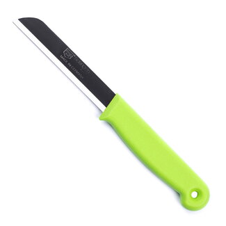 Solingen Schilmesje – RVS Glad – 18,5 cm met Blade Cover – Groen Solingen Schilmesje – RVS Glad – 18,5 cm met Blade Cover – Groen