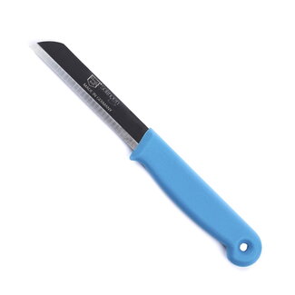 Solingen Schilmesje - RVS Glad - 18,5 cm met "Blade Cover" - Turquoise