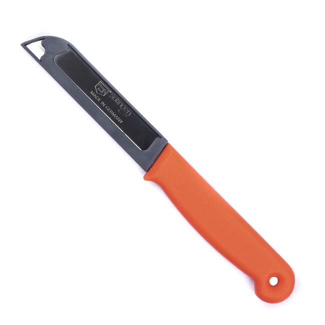 Solingen Schilmesje – RVS Glad – 18,5 cm met Blade Cover – Oranje