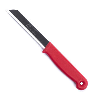 Solingen Kartelmes - Tomatenmes met Kartel - RVS - 18,5 cm met "Blade Cover" - Rood