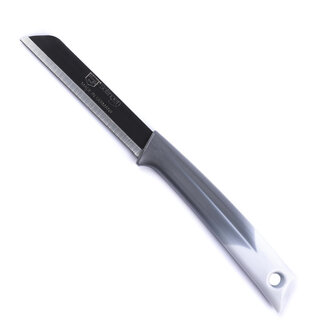 Solingen Kartelmes – Tomatenmes met Kartel – RVS – 19 cm met Blade Cover – Bi-Color Grijs met Wit