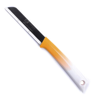 Solingen Schilmesje – RVS Glad – 19 cm met Blade Cover – Bi-Color Geel met Wit