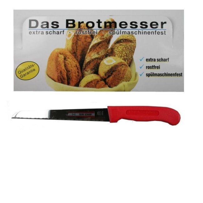 RÖR Solingen Broodmes – Universeelmes – Rood – 18 cm