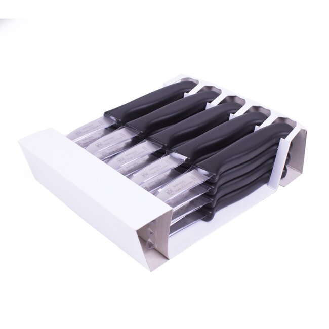 RÖR Solingen Schilmesje Krom / Gebogen – Kunststof Handvat – RVS Lemmet – 10 Stuks