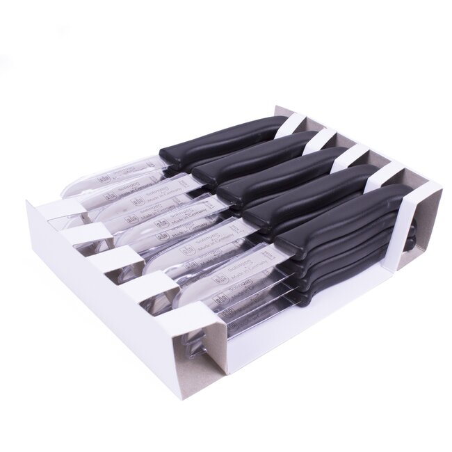 RÖR Solingen Schilmesje Recht – Kunststof Handvat – RVS Lemmet – 10 Stuks