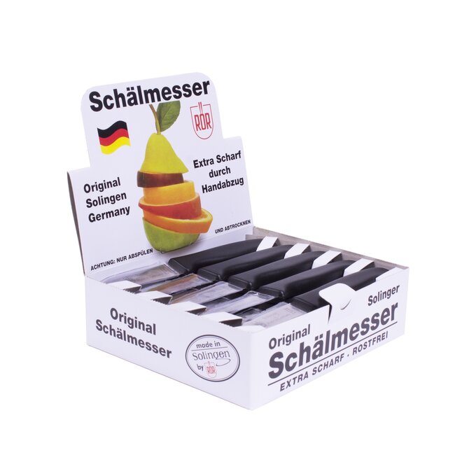 RÖR Solingen Schilmesje Recht – Kunststof Handvat – RVS Lemmet – 10 Stuks