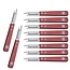 RÖR Solingen Premium Dunschiller Set – 10 Stuks – Mahoniehout