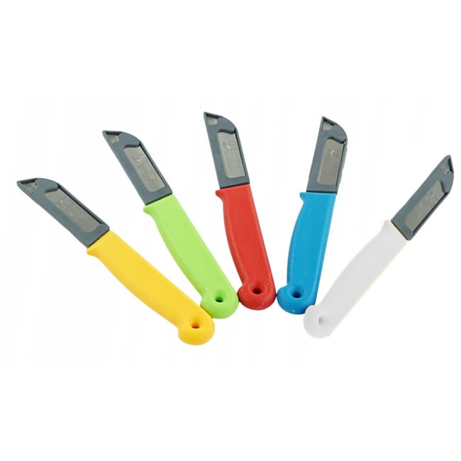 Solingen Schilmesje – RVS Glad – 16 cm met Blade Cover – HACCP Mix – 10 Stuks