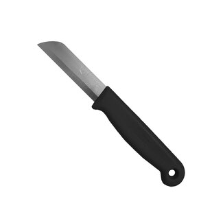 Solingen Schilmesje - RVS Glad - 16 cm met "Blade Cover" - Zwart