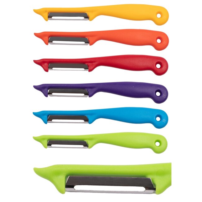Gemea Dunschiller Dubbel Mes – voor Fruit- en Groenteschiller – Kunststof – Mix – 10 stuks