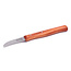 Robert Herder Molenmes – Schilmesje – Tourneermesje – Carbonstaal – Krom – Lemmet 60 mm – Heft Kersenhout