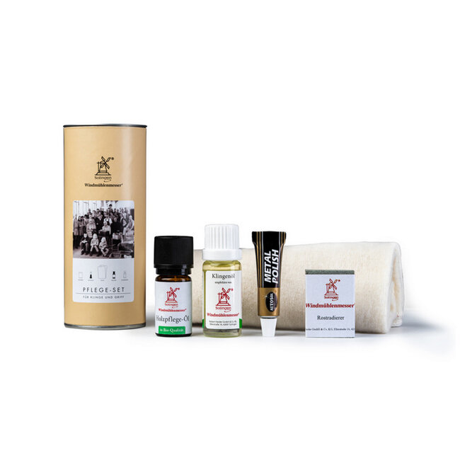 Robert Herder Onderhoudsset – tbv Carbonstaal Messen – 5 Delig