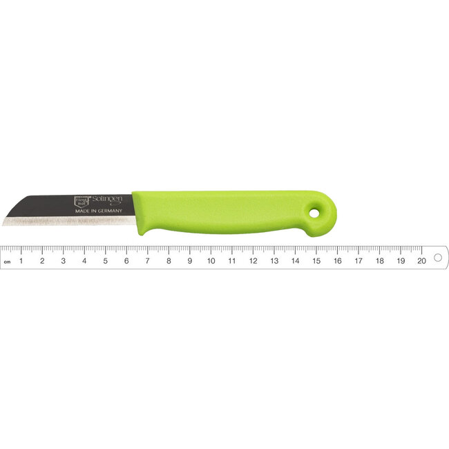 Solingen Schilmesje – RVS Glad – 16 cm met Blade Cover – Groen – 500 Stuks