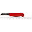 Solingen Schilmesje – RVS Glad – 16 cm met Blade Cover – Rood – 10 Stuks