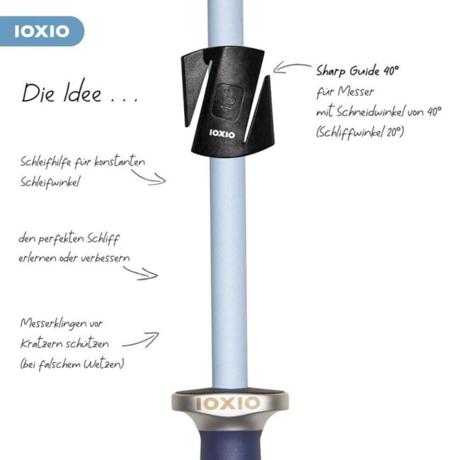 IOXIO Slijphulpje voor Perfecte Hoek – 40 Graden – Zwart