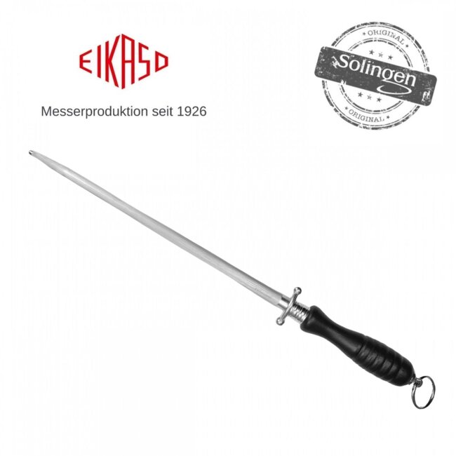 Eikaso Solingen Wetstaal 29 cm – RVS Grof – Ergonomisch Houten Heft – Keukenslijp Essentie