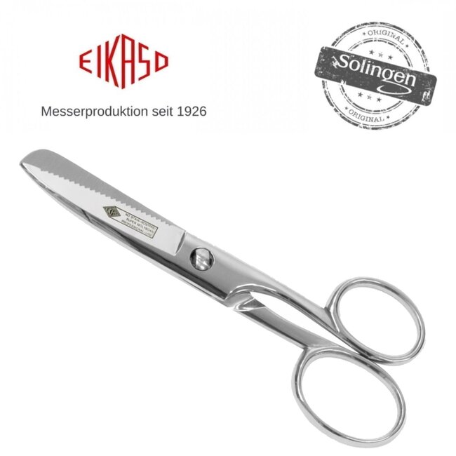 Eikaso Solingen RVS Visschaar 18,5 cm – Precisie Filering voor Visliefhebbers