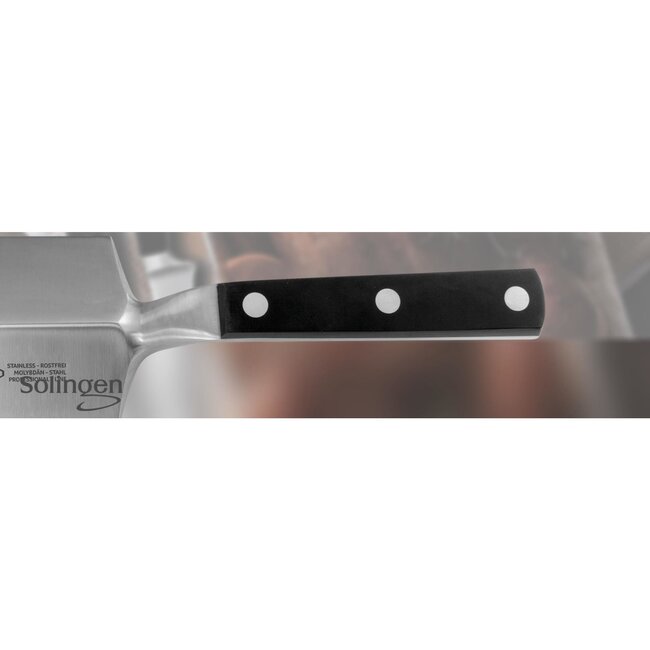 Eikaso Solingen Gastro Vleeshamer – 13 cm RVS – Ergonomisch Zwart Heft