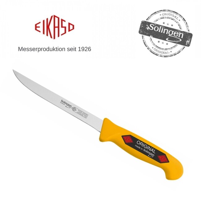 Eikaso Solingen Eikaso Solingen Vleesmes – Geel – Lemmet 15 cm – Semi Flexibel