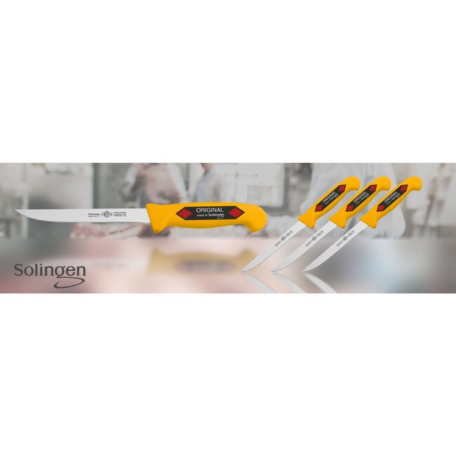 Eikaso Solingen Eikaso Solingen Vleesmes – Geel – Lemmet 15 cm – Semi Flexibel