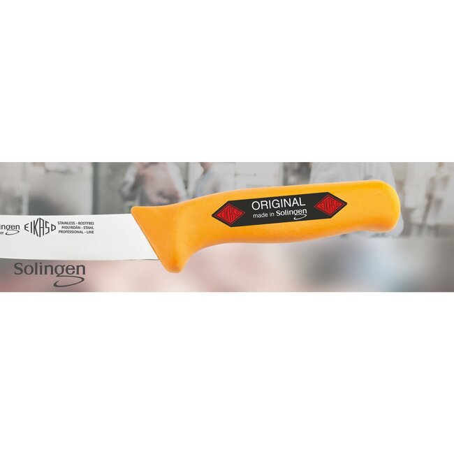 Eikaso Solingen Vleesmes 18 cm – Semi-Flexibel Lemmet – Geel Handvat