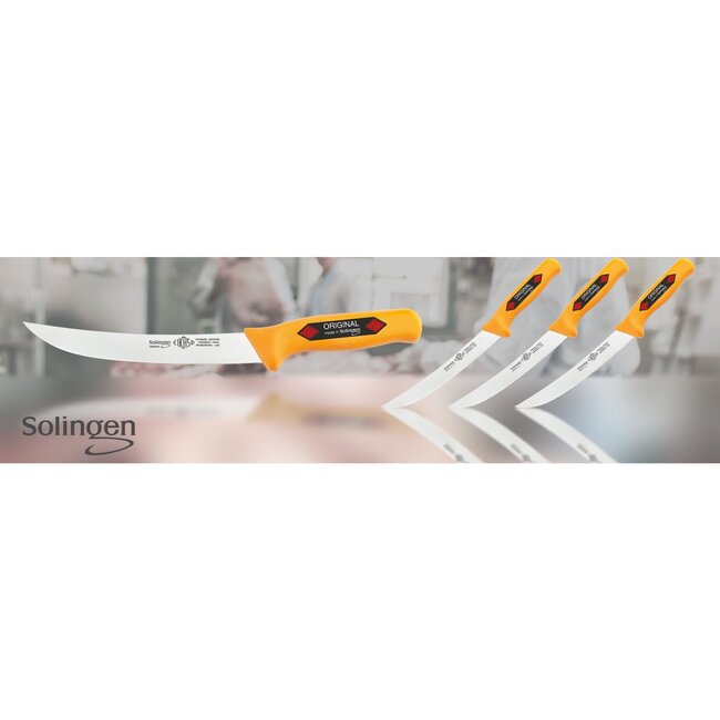 Eikaso Solingen Semi-Flexibel Vleesmes – 21 cm Lemmet – Geel Handvat