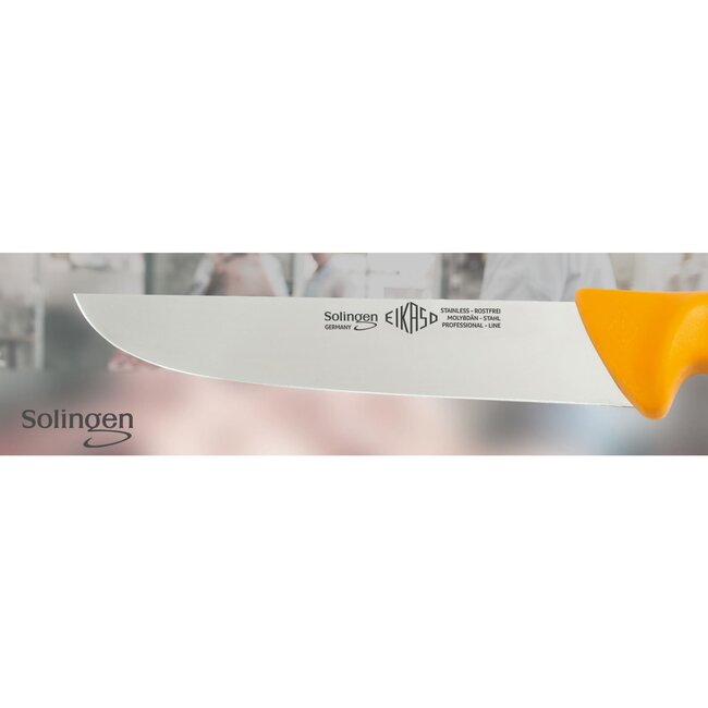 Eikaso Solingen Solingen Slagersmes – 36 cm Lemmet – Stijf – Geel Heft