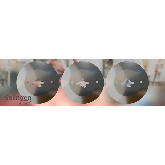 Eikaso Solingen Gyros- / Dönermes – Glad Lemmet Ø 80 mm – Ideaal voor Elektrische Snijmachines