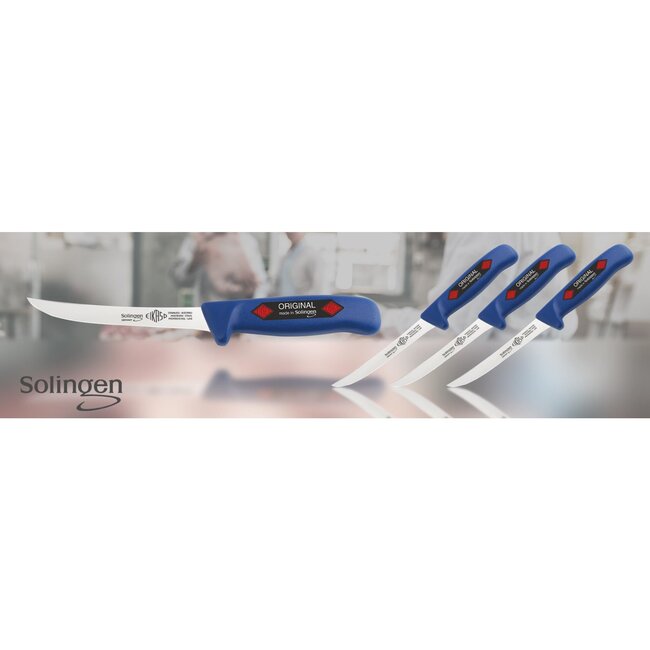 Eikaso Solingen Flexibel Vis Fileermes – 16 cm – Ergonomisch Blauw Handvat