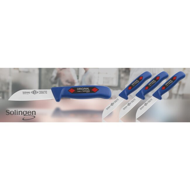 Eikaso Solingen Solingen Groentemes – 11 cm Lemmet – Stijf – Blauw Heft