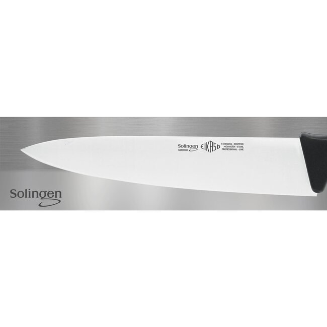 Eikaso Solingen Breed Koksmes 23 cm – Semi Flexibel – Ergonomisch Handvat