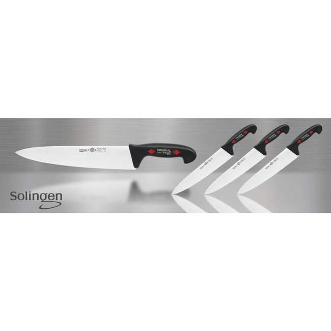 Eikaso Solingen Breed Koksmes 23 cm – Semi Flexibel – Ergonomisch Handvat