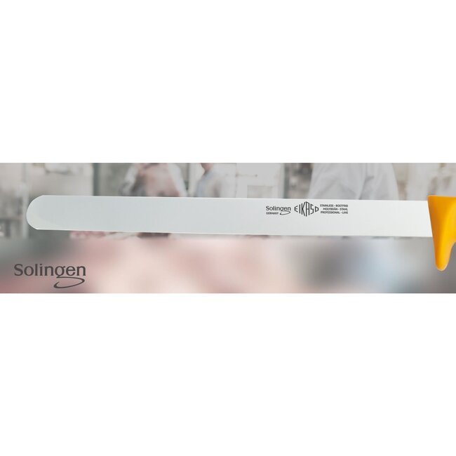 Eikaso Solingen Hammes/Zalmmes – 30 cm Lemmet – Semi Flexibel – Geel Profitect Heft