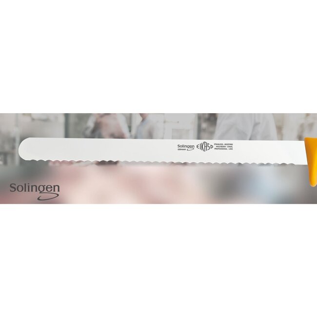 Eikaso Solingen Hammes/Zalmmes 30 cm – Gekarteld & Semi Flexibel – Geel Heft