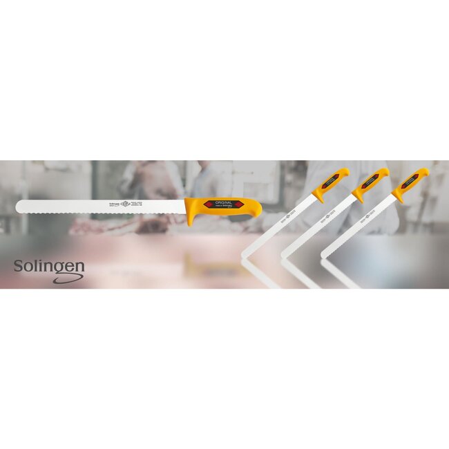Eikaso Solingen Hammes/Zalmmes 30 cm – Gekarteld & Semi Flexibel – Geel Heft