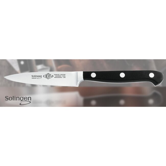 Eikaso Solingen Officemes 12 cm – RVS Lemmet – Ergonomisch Zwart Handvat