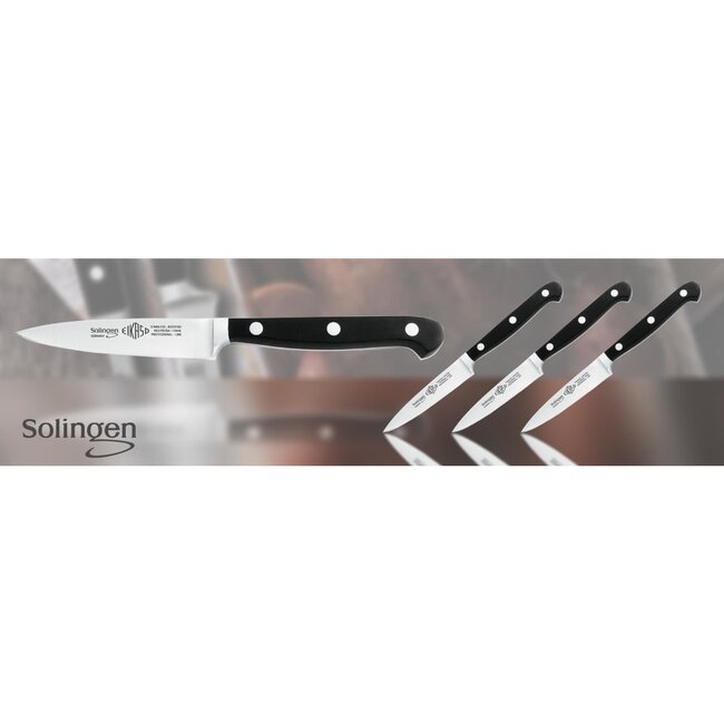 Eikaso Solingen Officemes 12 cm – RVS Lemmet – Ergonomisch Zwart Handvat