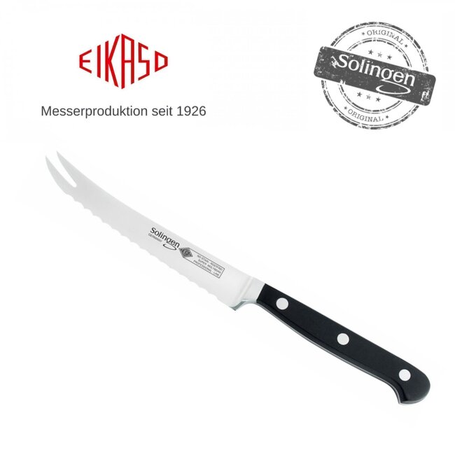 Eikaso Solingen Gekarteld Kaas- en Worstmes 13 cm – Perfect voor de Borrel