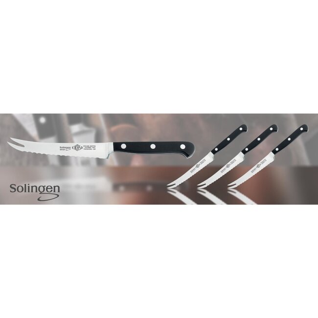 Eikaso Solingen Gekarteld Kaas- en Worstmes 13 cm – Perfect voor de Borrel