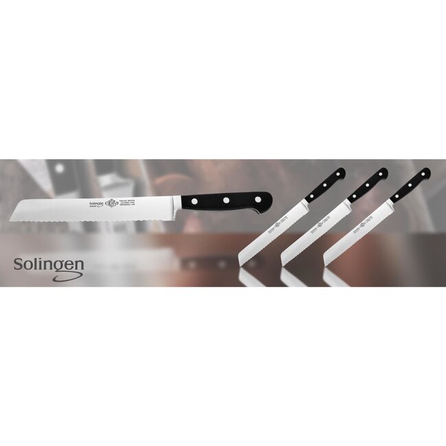 Eikaso Solingen Broodmes 20 cm – Gegolfde Snede – Ergonomisch en Duurzaam