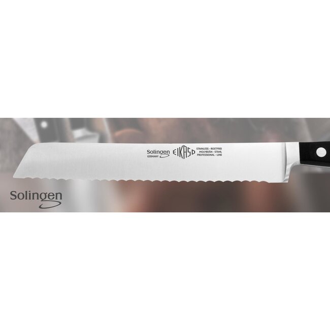 Eikaso Solingen Broodmes 20 cm – Gegolfde Snede – Ergonomisch en Duurzaam