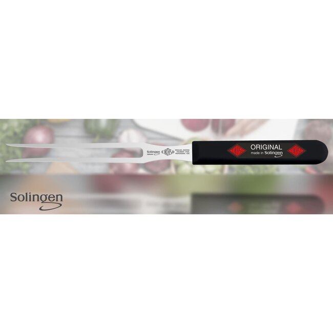 Eikaso Solingen Vleesvork 13 cm – Semi-flexibel en Ergonomisch Handvat – Hoogwaardig RVS