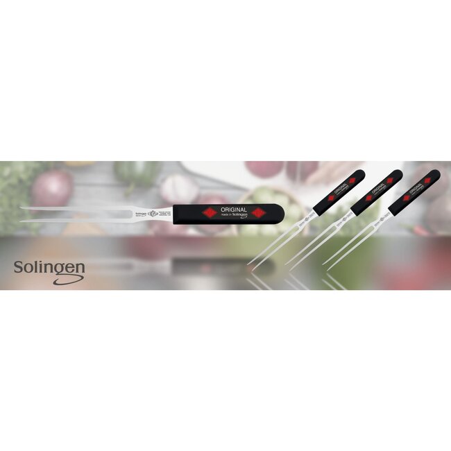Eikaso Solingen Vleesvork 13 cm – Semi-flexibel en Ergonomisch Handvat – Hoogwaardig RVS